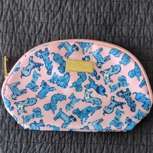 Lilly Pulitzer Whimsical Dog Print Cosmetic Pouch